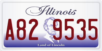 IL license plate A829535