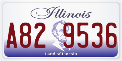IL license plate A829536