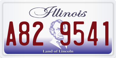 IL license plate A829541