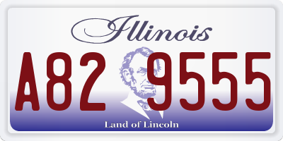 IL license plate A829555