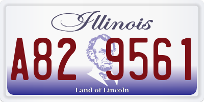 IL license plate A829561