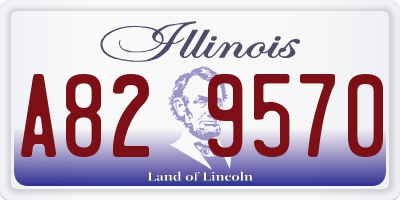 IL license plate A829570