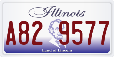 IL license plate A829577