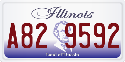 IL license plate A829592