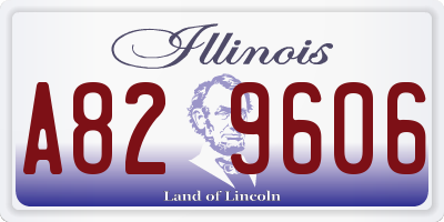 IL license plate A829606