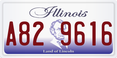IL license plate A829616