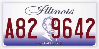 IL license plate A829642