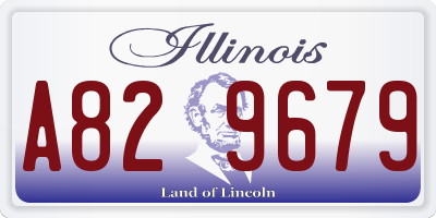 IL license plate A829679