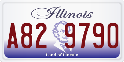 IL license plate A829790