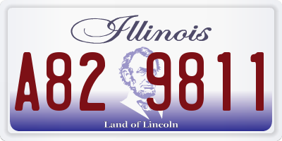 IL license plate A829811
