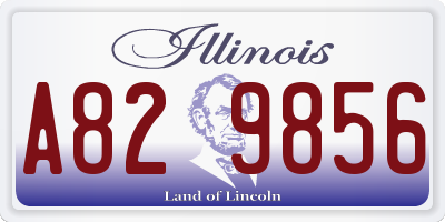 IL license plate A829856