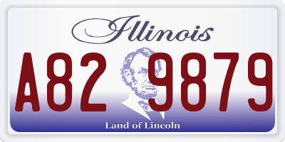 IL license plate A829879