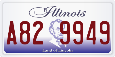IL license plate A829949