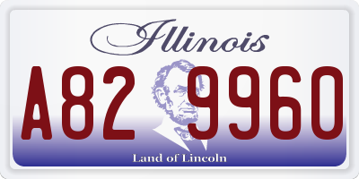 IL license plate A829960