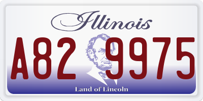IL license plate A829975