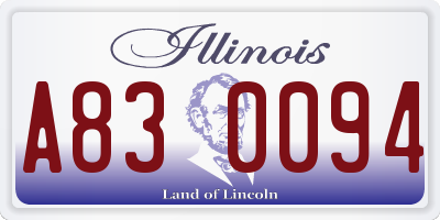 IL license plate A830094