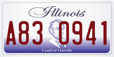 IL license plate A830941