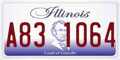 IL license plate A831064