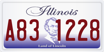 IL license plate A831228