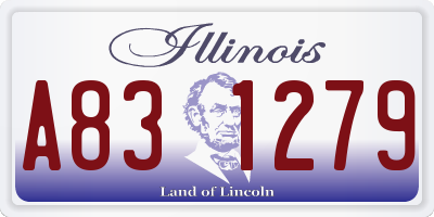 IL license plate A831279