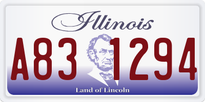 IL license plate A831294
