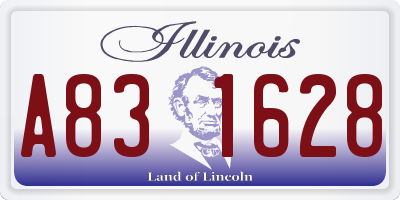 IL license plate A831628