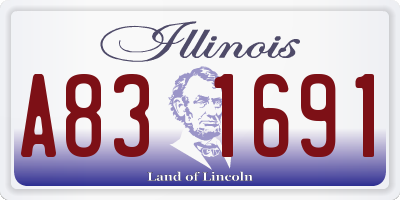 IL license plate A831691
