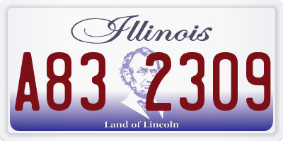 IL license plate A832309