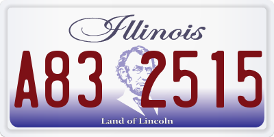 IL license plate A832515