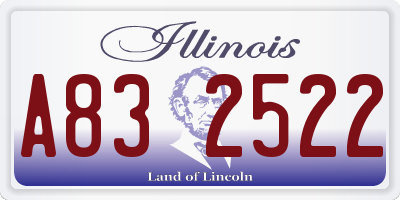 IL license plate A832522