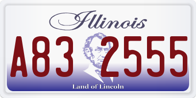 IL license plate A832555