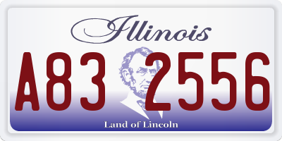 IL license plate A832556