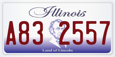 IL license plate A832557