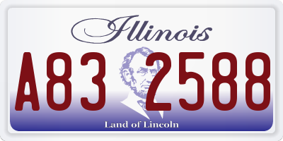 IL license plate A832588