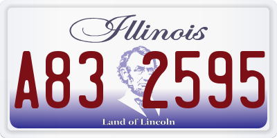IL license plate A832595