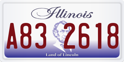 IL license plate A832618