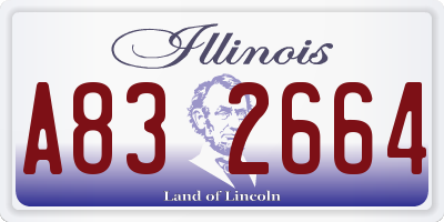 IL license plate A832664