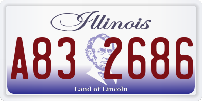 IL license plate A832686