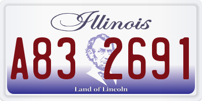 IL license plate A832691