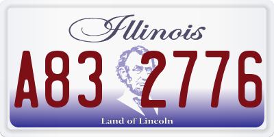 IL license plate A832776