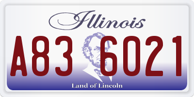 IL license plate A836021