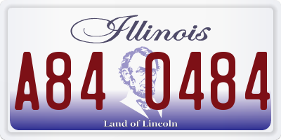 IL license plate A840484