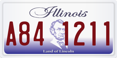 IL license plate A841211