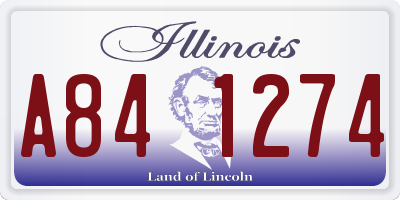 IL license plate A841274