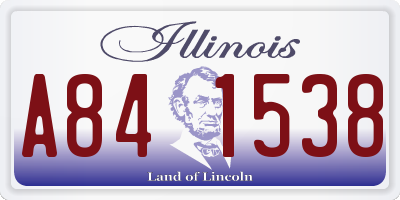 IL license plate A841538