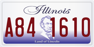 IL license plate A841610