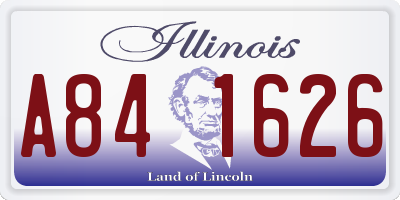 IL license plate A841626