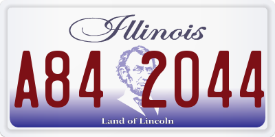 IL license plate A842044