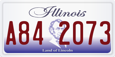 IL license plate A842073