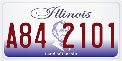 IL license plate A842101